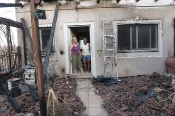 Σπιτικό στον Διόνυσο με πολλές και σοβαρές ζημιές που χαρακτηρίστηκε «πράσινο»