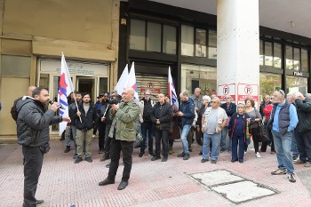 Από την παράσταση διαμαρτυρίας στο ΕΣΡ