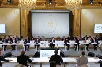 Από τη χθεσινή Σύνοδο Κορυφής των «προθύμων» στο Παρίσι