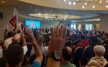 Από τη μαζική Γενική Συνέλευση του Συνδικάτου Επισιτισμού - Τουρισμού Αττικής