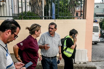 Ο δήμαρχος Πάτρας στα μέτωπα της φωτιάς