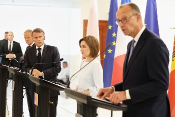 Από τη χθεσινή επίσκεψη των ηγετών Γερμανίας, Γαλλίας, Πολωνίας στη Μολδαβία, άλλο ένα «μέτωπο» της ιμπεριαλιστικής αντιπαράθεσης