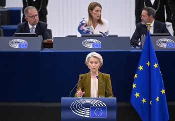 Από τη χθεσινή ομιλία της φον ντερ Λάιεν στο Ευρωκοινοβούλιο