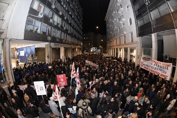 Από τη μαζική συγκέντρωση στην Αθήνα