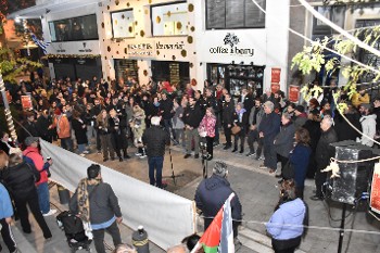 Από την απεργιακή συγκέντρωση των ηθοποιών