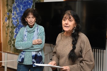 Η Εύα Μελά με την Φωτεινή Στεφανίδη