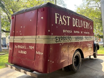 Το φορτηγό των φοιτητών που επιχείρησαν να ανατρέψουν τον δικτάτορα Μπατίστα