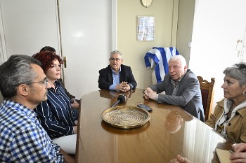 Με τον περιφερειάρχη Βορείου Αιγαίου