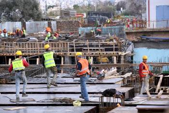 Φωτογραφία αρχείου από εργοτάξιο του Μετρό στην Αθήνα