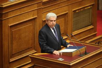 Ο Δημήτρης Χριστόφιας στο βήμα της Βουλής, κατά τη χτεσινή ειδική συνεδρίαση της Ολομέλειας