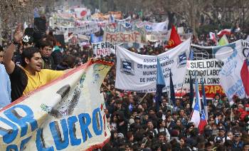 Και πάλι στους δρόμους για την Παιδεία οι νέοι της Χιλής