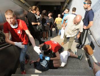 Από την επίθεση των ΜΑΤ στο σταθμό του Μετρό