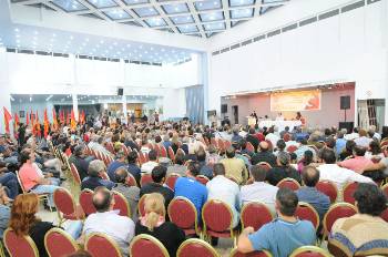 Αποψη από τη χθεσινή συγκέντρωση