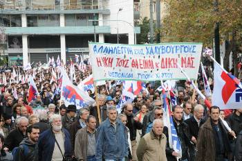 Η ΝΔ βρέθηκε μαζί με το ΠΑΣΟΚ απέναντι σε κάθε εργατικό αγώνα. Η κυβέρνηση «εθνικής σωτηρίας», που θέλει, αφορά τη σωτηρία της αστικής τάξης, με τσάκισμα των εργαζομένων και του λαού