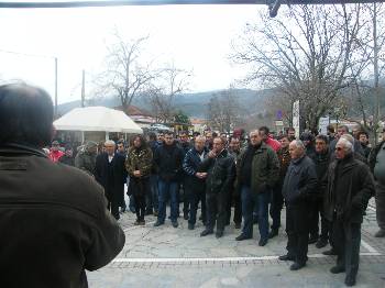 Από τη χτεσινή κινητοποίηση στην Αγιά Λάρισας