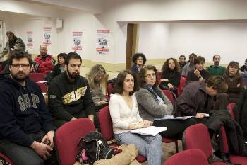 Στο κοινό της εκδήλωσης ήταν εκπαιδευτικοί σπουδαστές αλλά και εργαζόμενοι