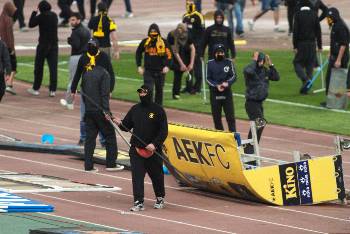 Η απόρριψη της έφεσης για την ποινή που της είχε επιβληθεί για τα επεισόδια στο ΟΑΚΑ κόντρα στον Πανθρακικό σφράγισε και τυπικά τον υποβιβασμό της ΑΕΚ