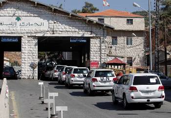Οι επιθεωρητές του ΟΗΕ εισέρχονται στη Συρία από το Λίβανο
