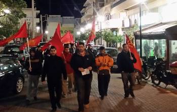 Από την πικετοφορία στα Καμίνια, στο Ηράκλειο