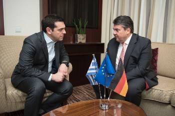 Από συνάντηση του Αλ. Τσίπρα με τον Ζ. Γκάμπριελ, το Μάρτη του 2015