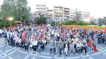 Από τη συγκέντρωση την Πέμπτη το βράδυ, στη Δράμα