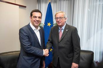 Από τη χτεσινή νέα συνάντηση του Αλ. Τσίπρα με τον Ζ. Κ. Γιούνκερ στις Βρυξέλλες