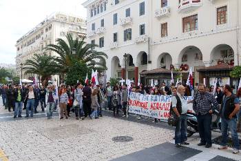 Στιγμιότυπο από τη χθεσινή συγκέντρωση