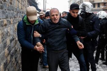 Από τις συλλήψεις Κούρδων διαδηλωτών στην Κωνσταντινούπολη