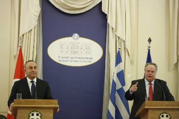 Από τις χτεσινές δηλώσεις Κοτζιά - Τσαβούσογλου μετά τη συνάντησή τους