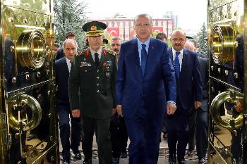 Από τη συνάντηση του Ερντογάν με τον επιτελάρχη του τουρκικού στρατού