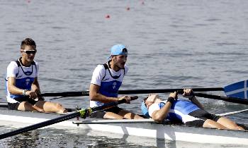Η τετράκωπος ελαφρών βαρών ήταν αυτή που ξεχώρισε τελικά από τα ελληνικά πληρώματα στην κωπηλασία