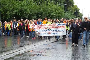 Η πορεία κατευθύνεται στο υπουργείο Διοικητικής Μεταρρύθμισης