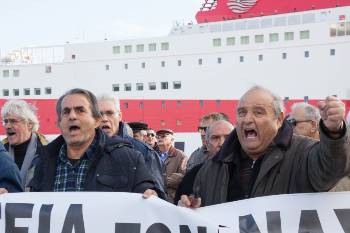 Από τις τελευταίες απεργιακές κινητοποιήσεις των ναυτεργατών στον Πειραιά