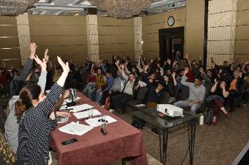 Από παλιότερη Γενική Συνέλευση του κλαδικού Συνδικάτου της Αττικής