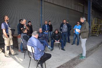 Από τη χτεσινή περιοδεία του Γ. Δελή στην ΕΛΒΟ