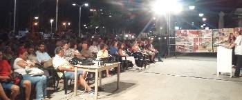 Από την προφεστιβαλική εκδήλωση της ΚΝΕ στη Λήμνο