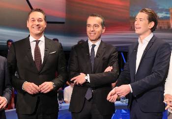 Από αριστερά: Ο Χ. Κρ. Στράχε, ο Κ. Κερν, ο Σ. Κουρτς