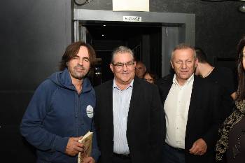 Ο Β. Λέκκας μαζί με τους Δ. Κουτσούμπα και Θ. Παφίλη