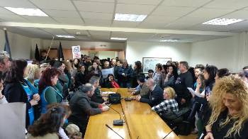 Από τη μαζική διαμαρτυρία στην 7η ΥΠΕ την περασμένη Παρασκευή