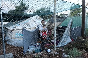 Ο καταυλισμός στη Μαλακάσα μετά την τελευταία νεροποντή