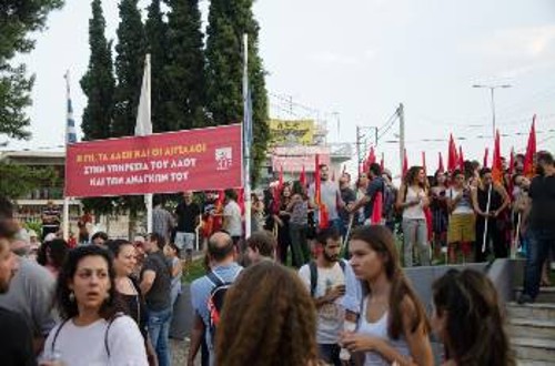 Από τη συγκέντρωση του ΚΚΕ στις 27/8 στη Νέα Μάκρη
