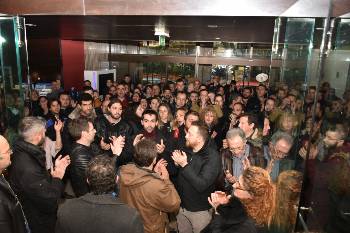 Με την αποφασιστική τους στάση, αντιπρόσωποι και συνδικαλιστές εμπόδισαν τις μεθοδεύσεις των εργατοπατέρων
