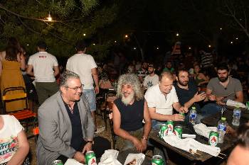 Με τον Γ. Γιοκαρίνη και τον Ν. Ζιώγαλα