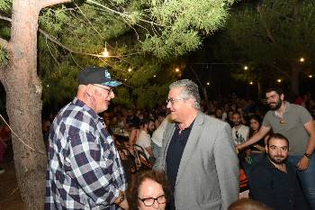 Με τον Λ. Παπαδόπουλο