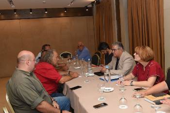 Από τη συνάντηση με την Επιτροπή Αγώνα των εργαζομένων στο hot spot των Διαβατών