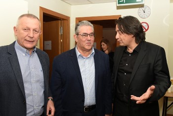 Ο Δ. Κουτσούμπας με τον Γ. Κότσιρα
