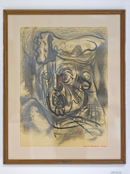 Andre Masson - La resistance - Η αντίσταση, 1944, κάρβουνο και μελάνι σε χαρτί