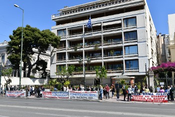 Από την κινητοποίηση της προηγούμενης Παρασκευής στο υπουργείο Εσωτερικών