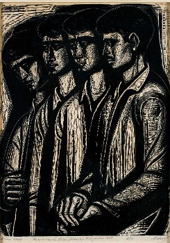 «Λεπτομέρεια Εμφυλίου Πολέμου» - Οι άντρες, 77x58 εκ.