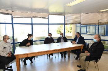 Από τη συνάντηση με το Σωματείο Εργαζομένων στο Νοσοκομείο Θήβας